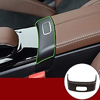Vista 8 de YIWANG ABS cromo coche centro apoyabrazos caja interruptor botón marco adhesivo cubierta lentejuelas para Mercedes Benz Clase A W177 2019 2020 Fibra