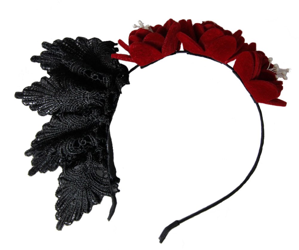Aiklin Women's Halloween Lace Headwear