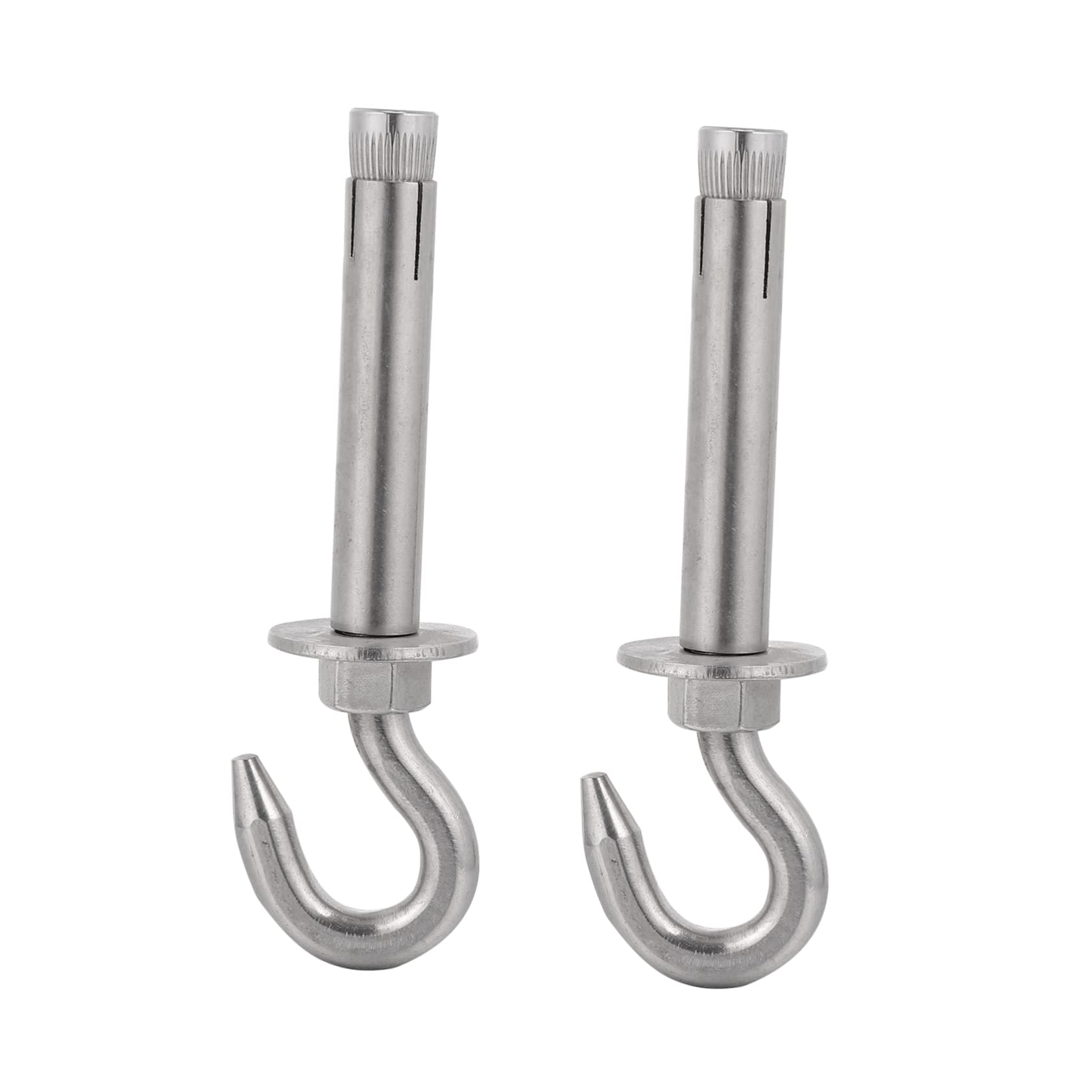 CIYODO 2pcs Heavy Duty Stainless Steel Expansion Hooks Hook Hanging for Hammock Garage Workshop Hangers