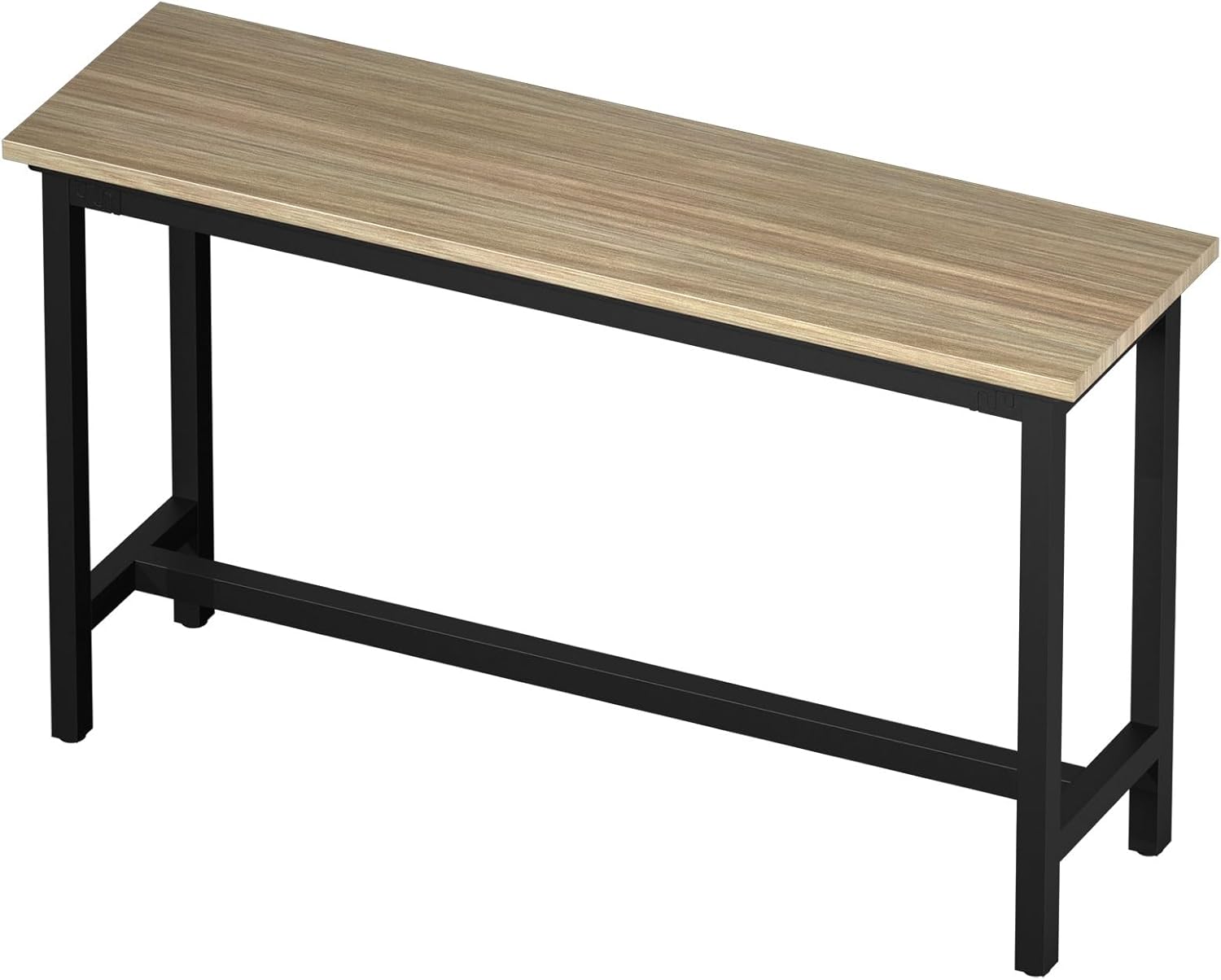 Long Bar Table Counter height table Rectangular Pub Tables Height 100cm Metal bracket has strong load-bearing capacity Kitchen Table Desktop thickness 2.3cm Suitable for home bars and cafes(Lig