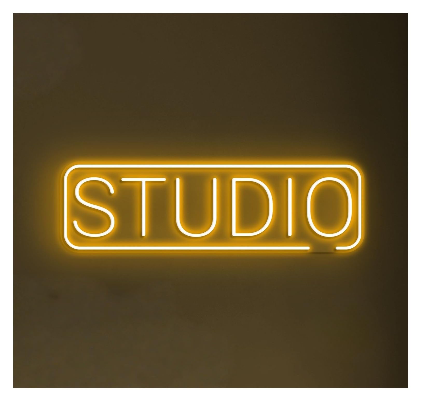 RONGCH Hanging Art Signs Studio Neon Sign LED Light Workspace Decor Bar Cafe Room Dorm Beauty Salon Home Storefront Window Display Business Entrance 45cm(Style B)