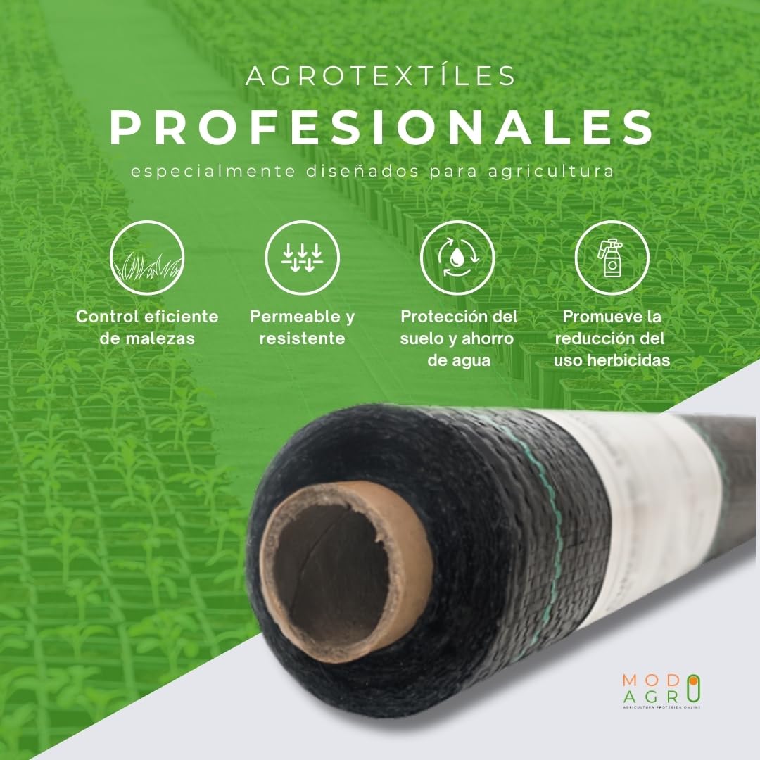 Malla Antihierbas Tela Antihierbas Geotextil para Control de Maleza Malla contra Malas Hierbas Protección césped Artificial Lona antimalezas jardín