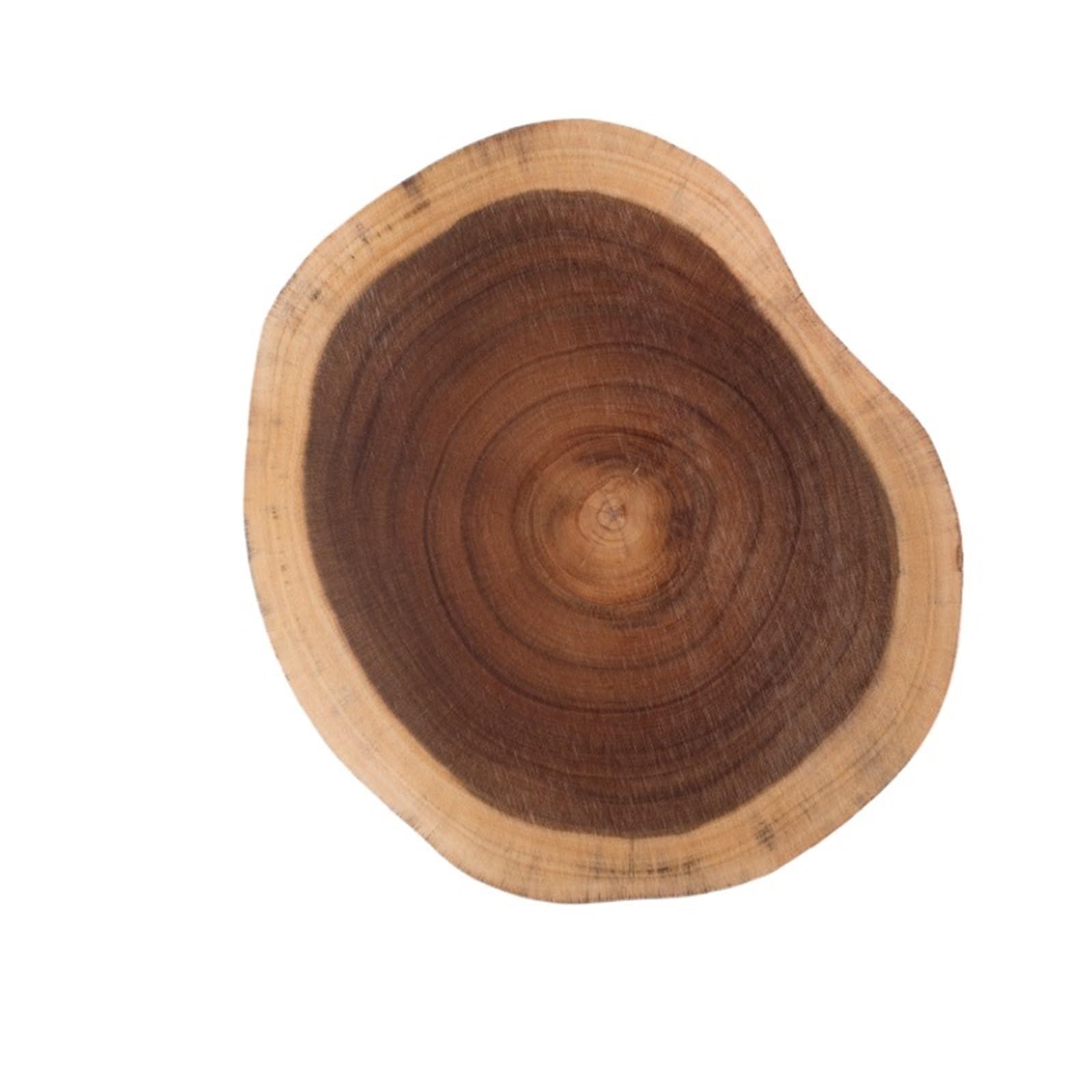 Tabla de cortar de plástico Exquisita tabla de cortar redonda madera reversible, sin empalmes, ideal for charcutería, queso, postre y carne(M)