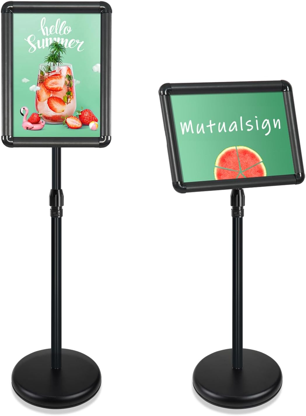 Mutualsign A3 Poster Display Stand Adjustable Sign Holder Stand