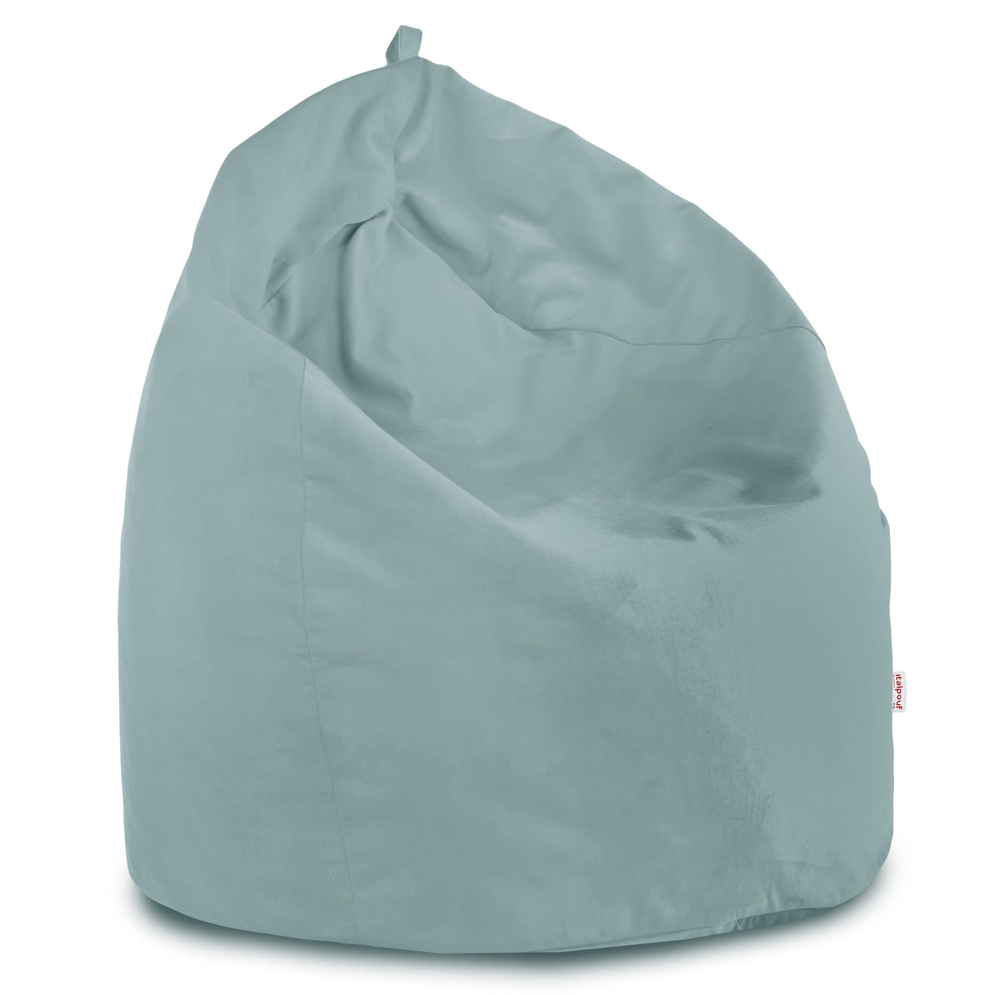 Aurora Pouf Poltrona Sacco In Velluto Rosa - 85x50 Cm, Con Riempimento | Per Soggiorno, Design Moderno E Comodo - Foto 9