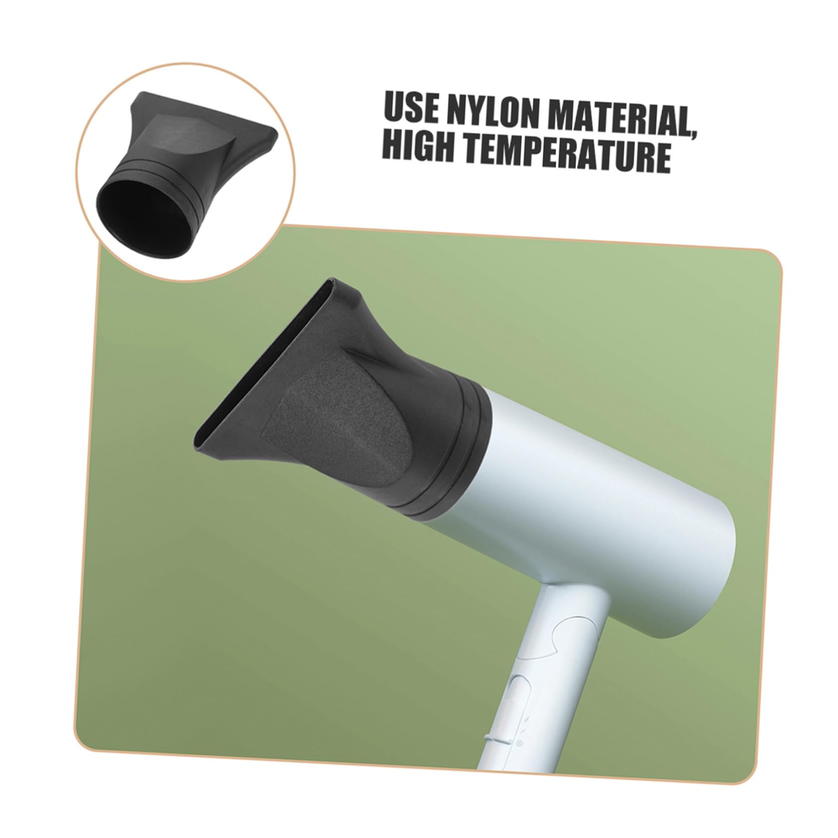 VICASKY Accessori Flusso D'aria Concentrato 4 Pezzi per Ugelli Concentratori Asciugacapelli per Migliorare Neri in Plastica la Performance del Phon