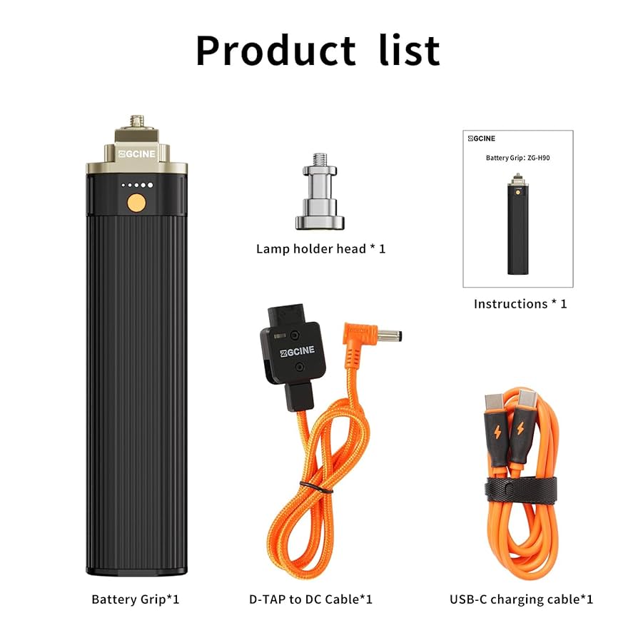 ZG-H90 バッテリーグリップ 6000mAh ZG-H90 バッテリーグリップ 6000mAh ZGCINE ZG-H90 Battery Grip