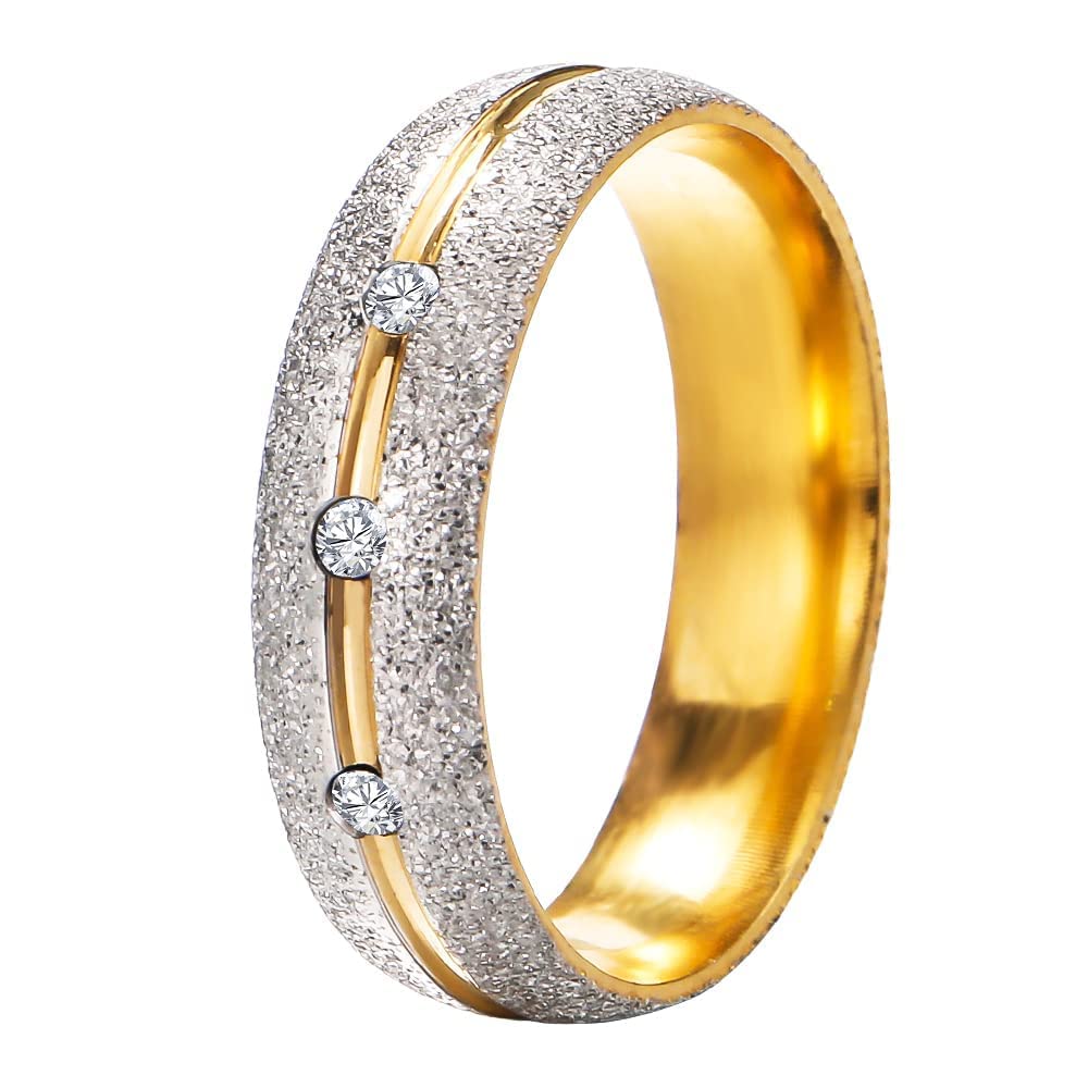 Anello Fede Nuziale In Argento 925 Placcato Oro - Larghezza 3.5mm, Misure 44-70mm, Per Uomo E Donna - Foto 10