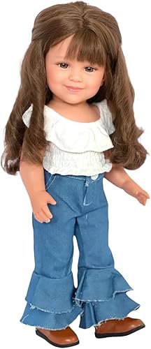 Miniatura 3 de MBD Moderno traje de mezclilla para muñecas Kennedy y Friends de 18 pulgadas y todas las demás muñecas de 18 pulgadas, ropa de muñeca de 18 pulgadas