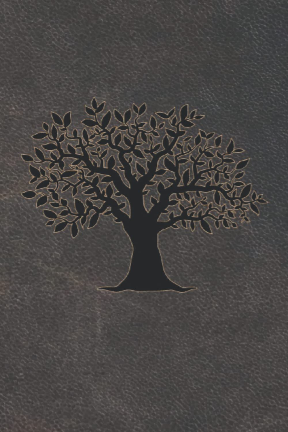 Notizbuch Goldbaum liniert, Leder Optik: Geburtstag, Geschenk, Muttertag, Vatertag