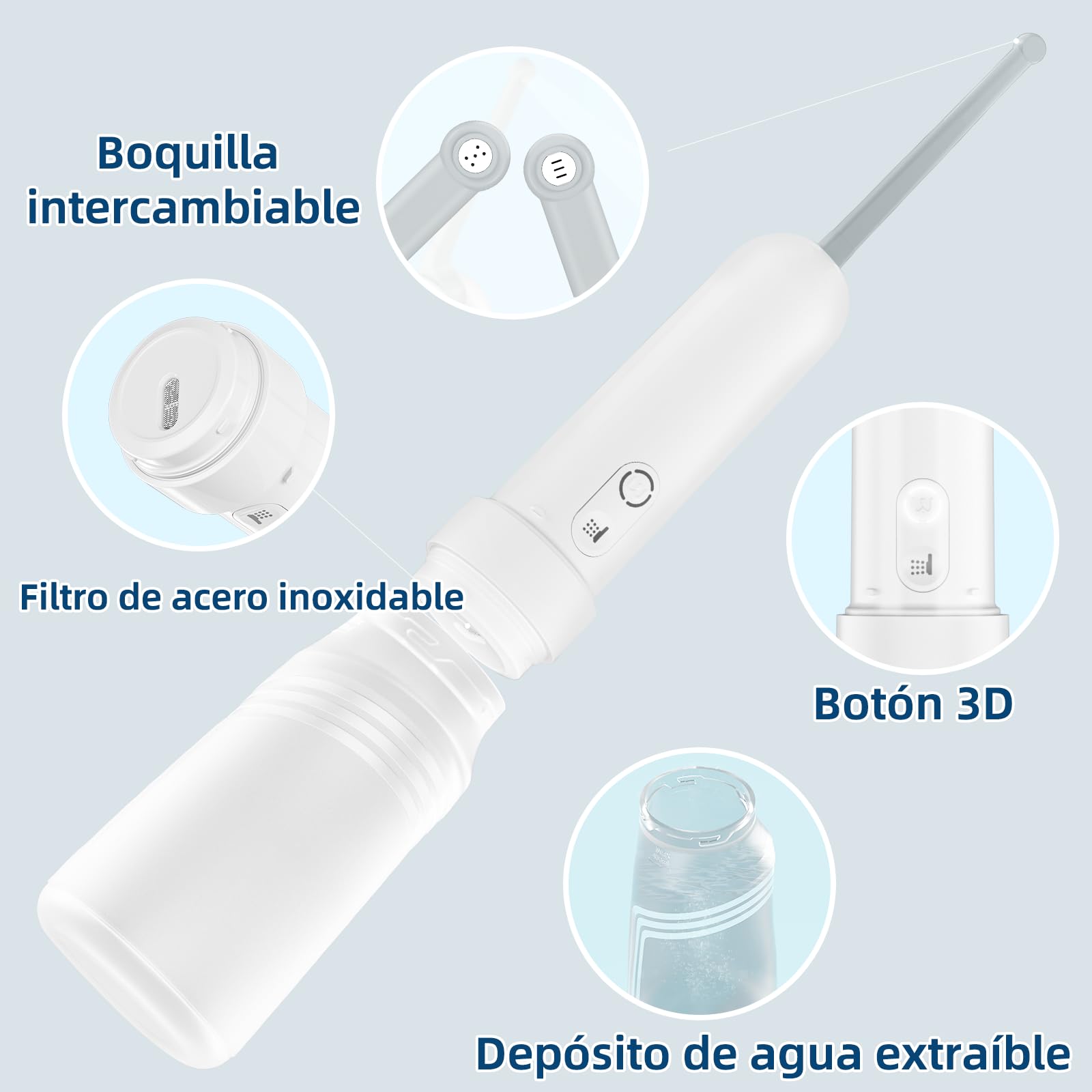 Bidet de Voyage Portátil 400 ml IPX7 Douche 3 Pressions Soins hémorroïdes Camping