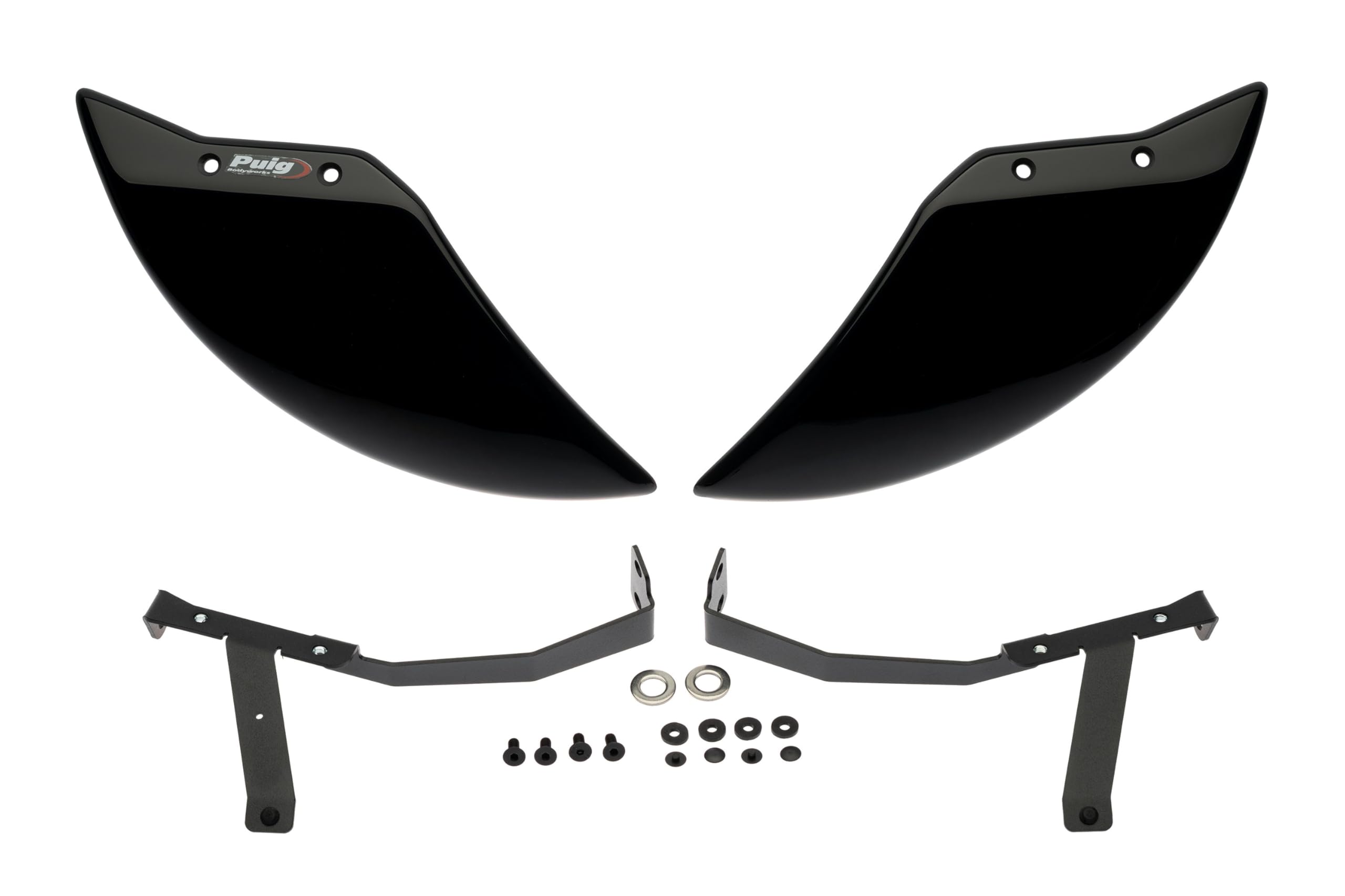 Puig 22695N Aero Wheel Deflector aerodynamic ABS wheel deflector improving stability and reducing turbulence, Black