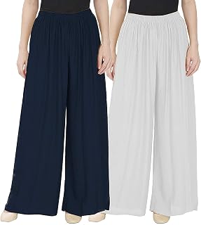 KBNBJ Women's Loose Fit Palazzo Pants Price In India