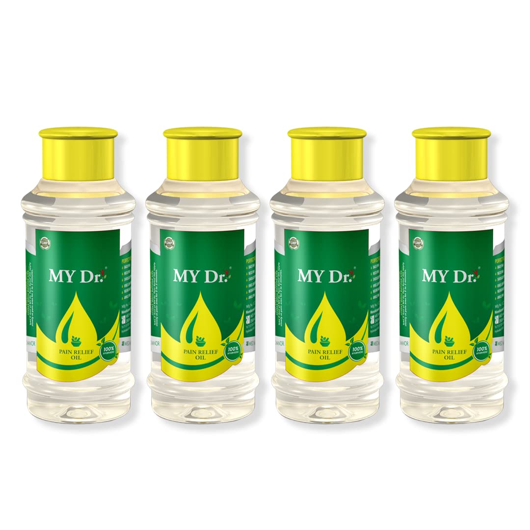My Dr. Pain Oil Relief Oil - Relieves Joint Pains & Body Pains - Aromatic, Non-Sticky & Stain-Free, Standard - 100 Ml (Pack of 4) (B097D9GTDR) Amazon Price History, Amazon Price Tracker