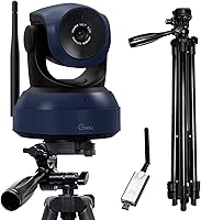 Vista 1 de Gsou Cámara web inalámbrica, videollamadas HD 1080P y cámara de transmisión, Plug and Play, cámara de computadora de campo de ángulo ajustable