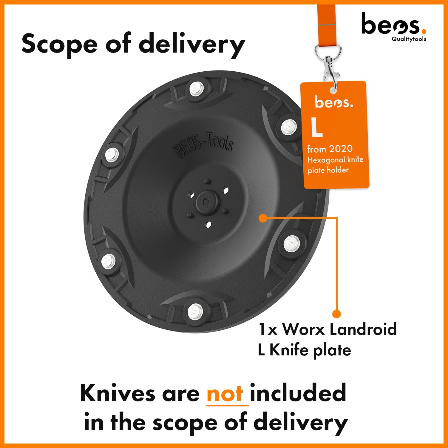 BEOS Roestvrijstalen Spikes Voor Worx Landroid L & Vision - Tractieverhoging Robotmaaier