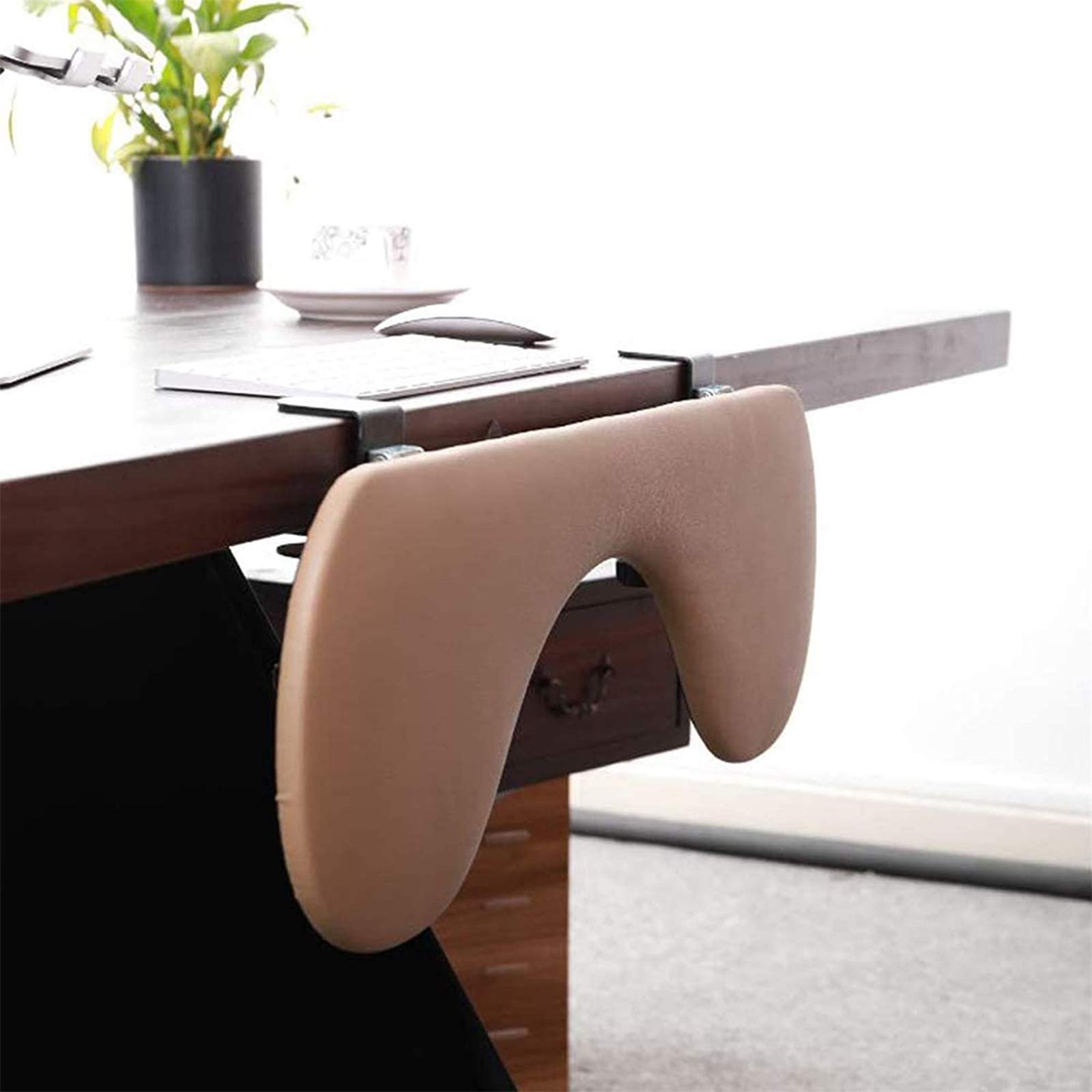 Reposamuñecas,Ordenador Apoyabrazos para, Ergonómico Ajustable del Escritorio De La Computadora Apoyabrazos, Ideal para Usar En El Hogar Y La Oficina, Reposamuñecas De Muñeca Ajustable
