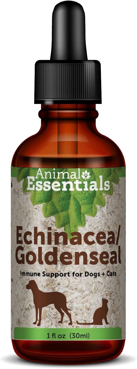 Animal Essentials Echinacea Goldenseal – Herbal Formula for Dogs and Cats for Immune Support, Sweet Taste, 100% Organic Human Grade Herbs, Veterinarian Recommended Animal Wellness Tonics – 1 Fl Oz Animal Essentials Echinacea Goldenseal – Herbal Formula for Dogs and Cats for Immune Support, Sweet Taste, 100% Organic Human Grade Herbs, Veterinarian Recommended Animal Wellness Tonics – 1 Fl Oz