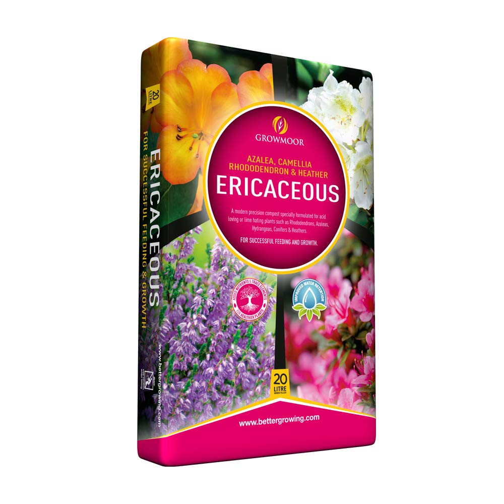 GROWMOOR Ericaceous Compost Enriched Planting Soil 20L