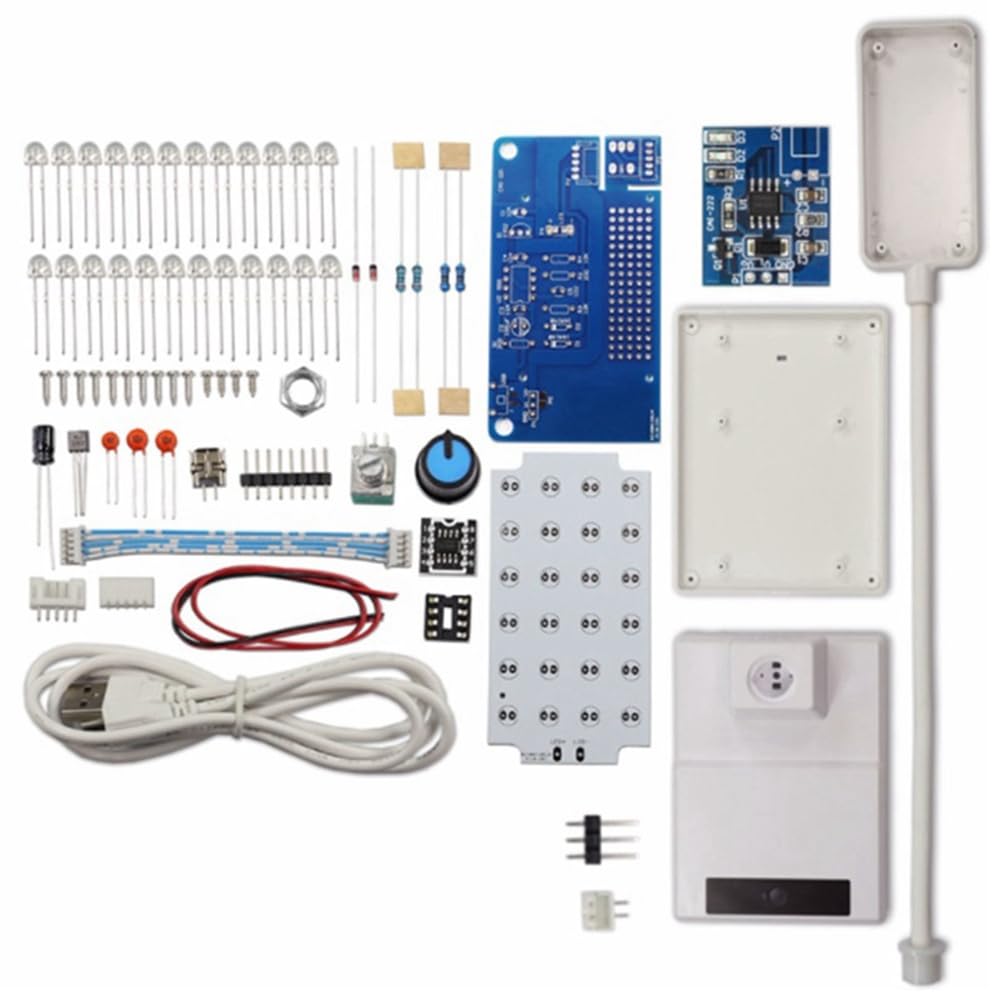 Jnchdghwa White Ne555 Pwm Circuit Led Dimming Table Lamp Kit Diy Soldering Assembly Electronic Kit With Switch Potentiometer