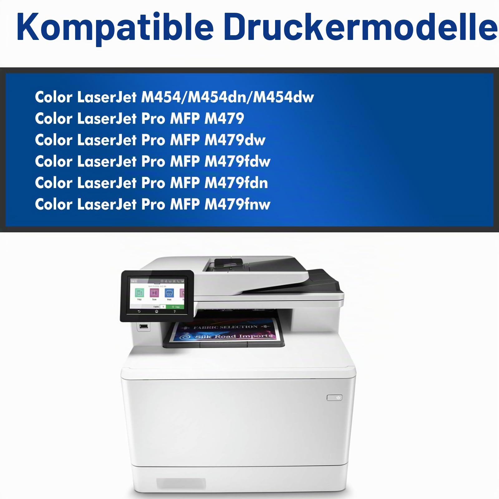 415A 415X Multipack Toner Set MFP M479dw M479fnw Mit Chip 4-Pack | Kompatibel für HP Color LaserJet Pro MFP M479dw M479fdw M479fnw M479fdn M454dw M454dn M479 W2030A W2031A W2032A W2033A