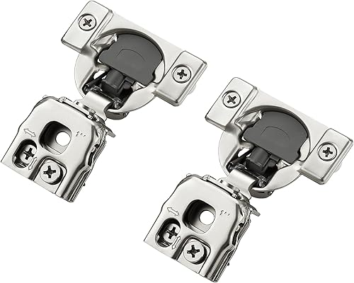 Vista 22 de Ravinte - Juego de 30 bisagras superpuestas, 15 pares de bisagras de cierre suave de 1.3 pulgadas para armario de cocina, bisagras ocultas de acero
