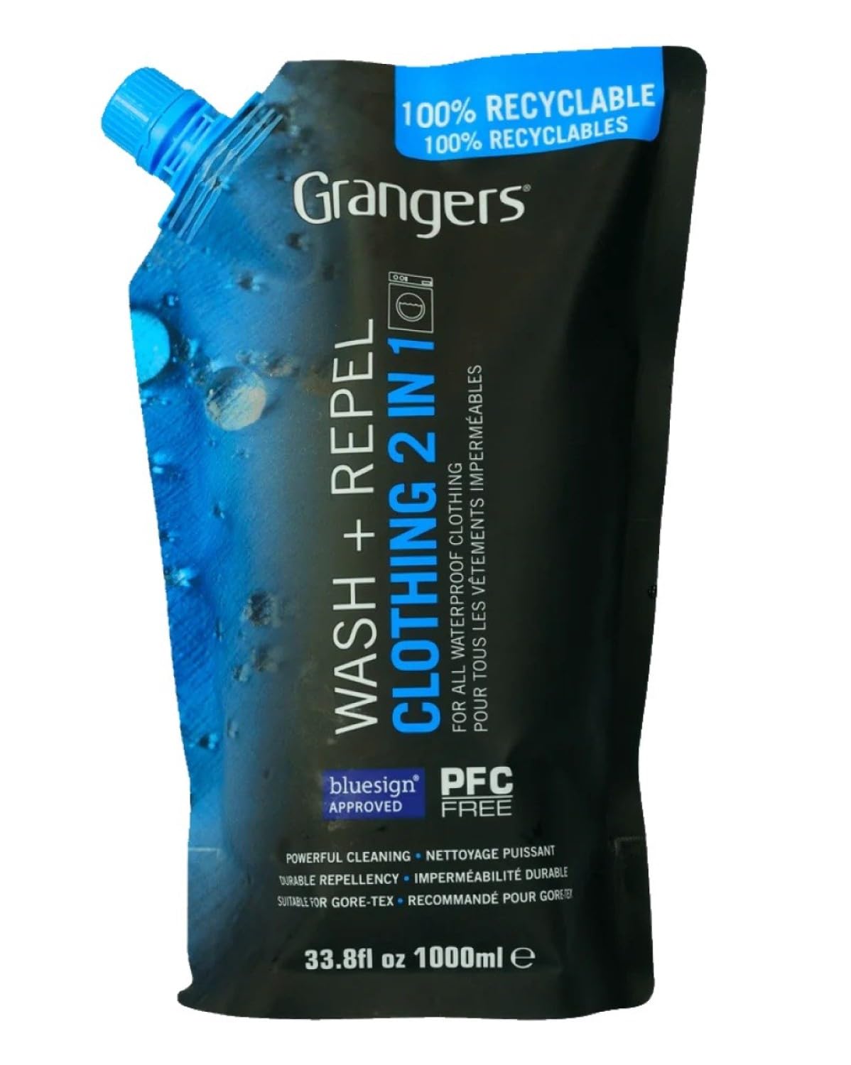 Grangers Wash + Repel Clothing 2 in 1 - Cleans and Waterproofs in One Wash Cycle