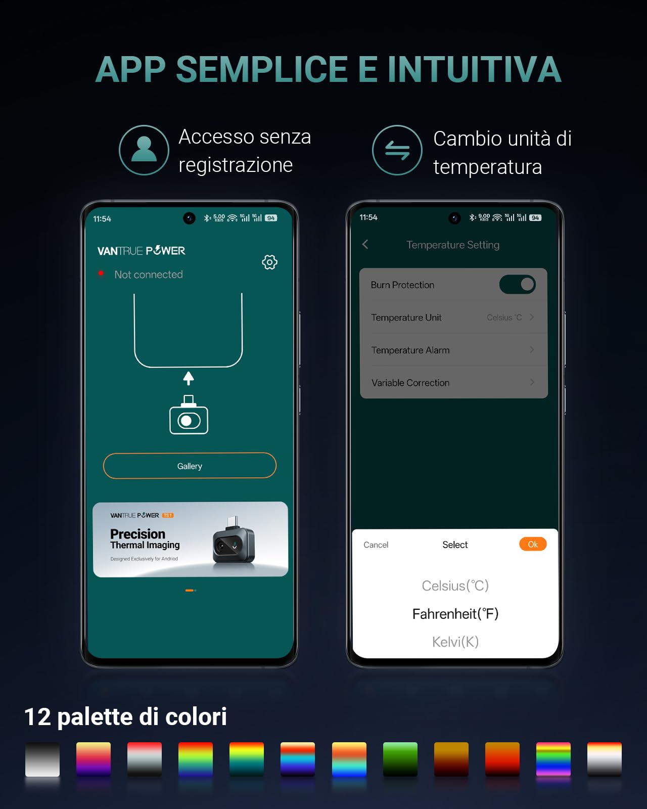 TS1 | Telecamera termica per Android, fotocamera a infrarossi con risoluzione super 512×384, fotocamera a infrarossi con USB-C, da -20°C a 550°C, ispezione domestica 15x Zoom