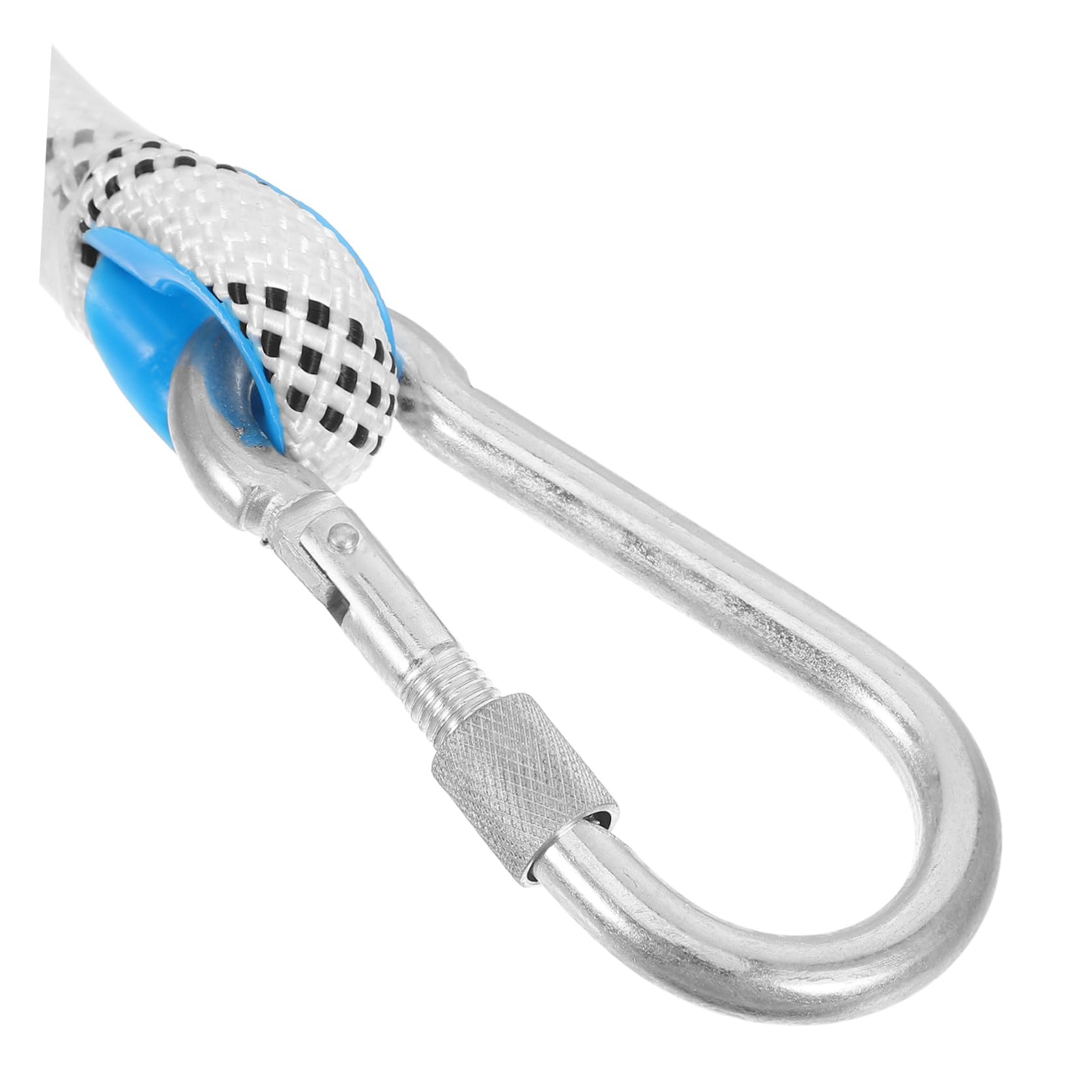 SOIMISS Outdoor Wäscheleine aus Weißem Polyester mit 12mm Stärke und 10m Länge Tragfähig bis 2200kg Inklusive Karabiner für Camping und Wandern