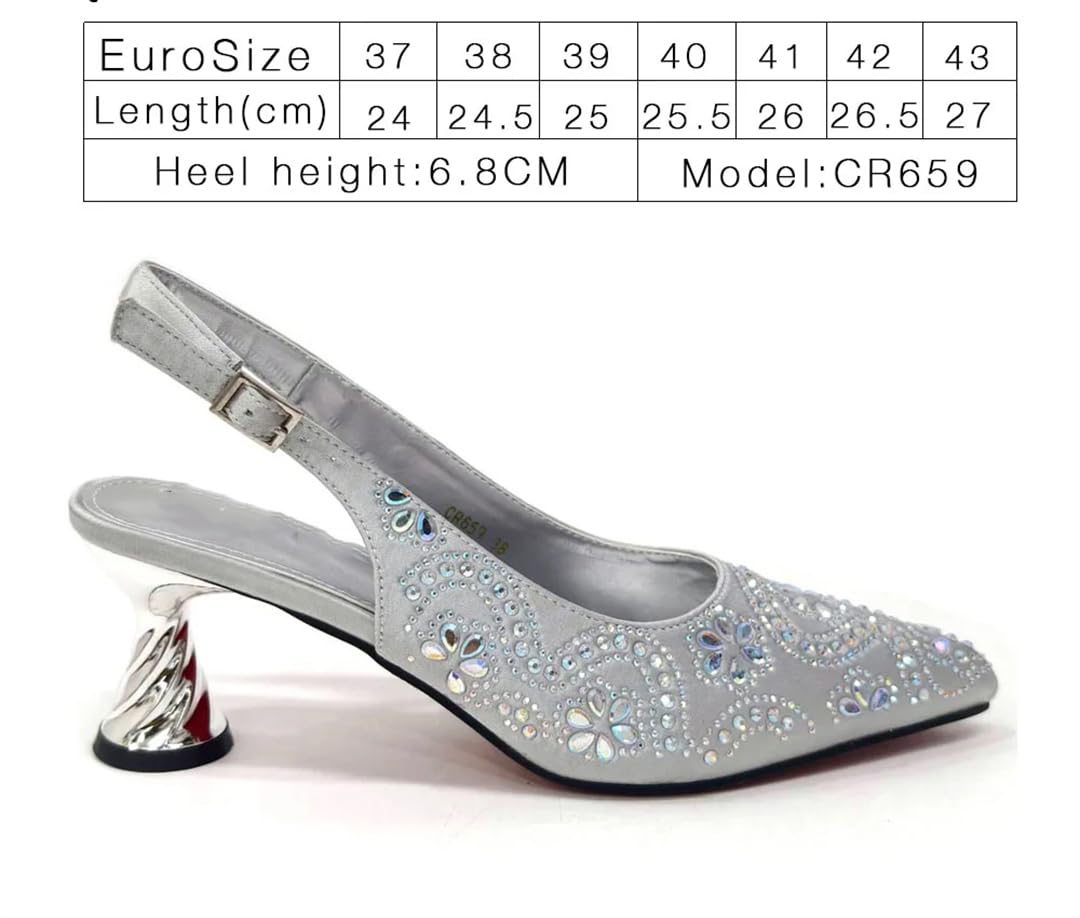 Scarpe da sposa a punta e borsa piena di diamanti decorazione cuscino borsa
