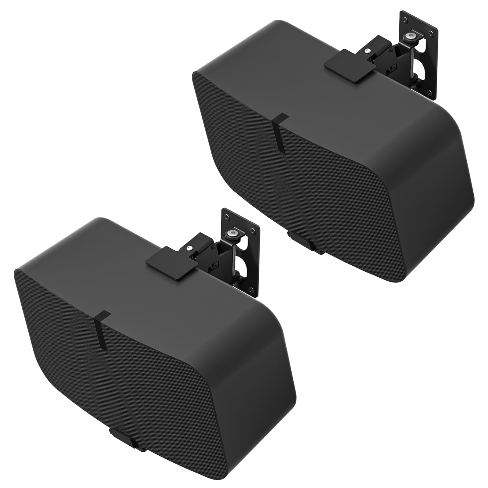 Supporti da parete per altoparlanti Sonos Five & Sonos Play 5 Gen 2, inclinabili e orientabili, struttura in metallo stabile fino a 15,9 kg, con cuscinetti antigraffio, materiale di fissaggio a parete