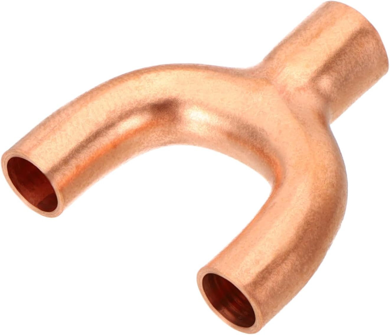 PATIKIL 3/4"×1/2"×1/2" ID Copper Fitting, 3 Way Y Type 99.9% Pure Copper Pipe Fitting Welding Connection for HVAC Air Conditioning Plumbing Refrigeration