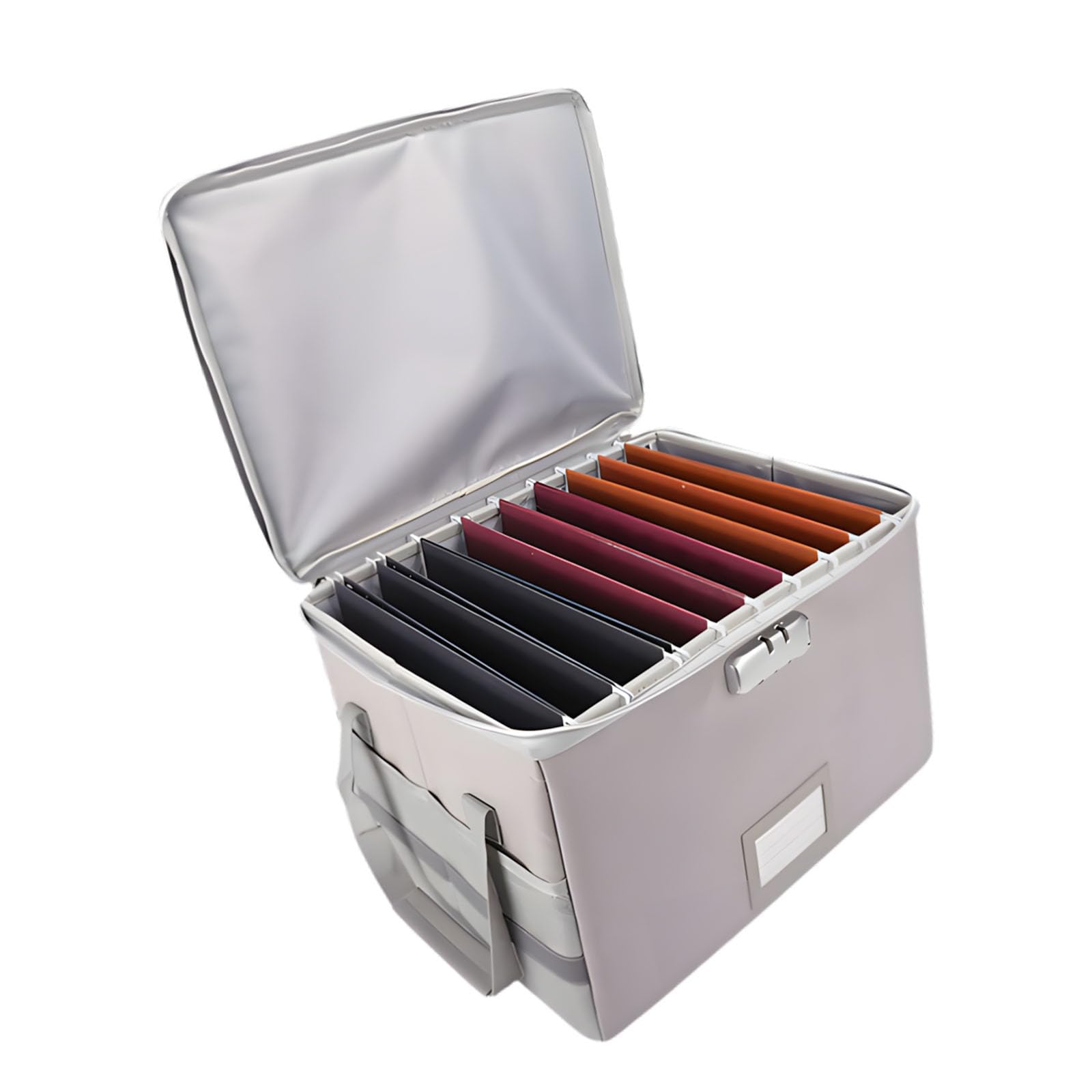 Hsioluted Flame Resistant Waterproof File Box with Aluminum Foil Layer and Reflective Ribbon for Important Documents Storage High Security Document Storage Box