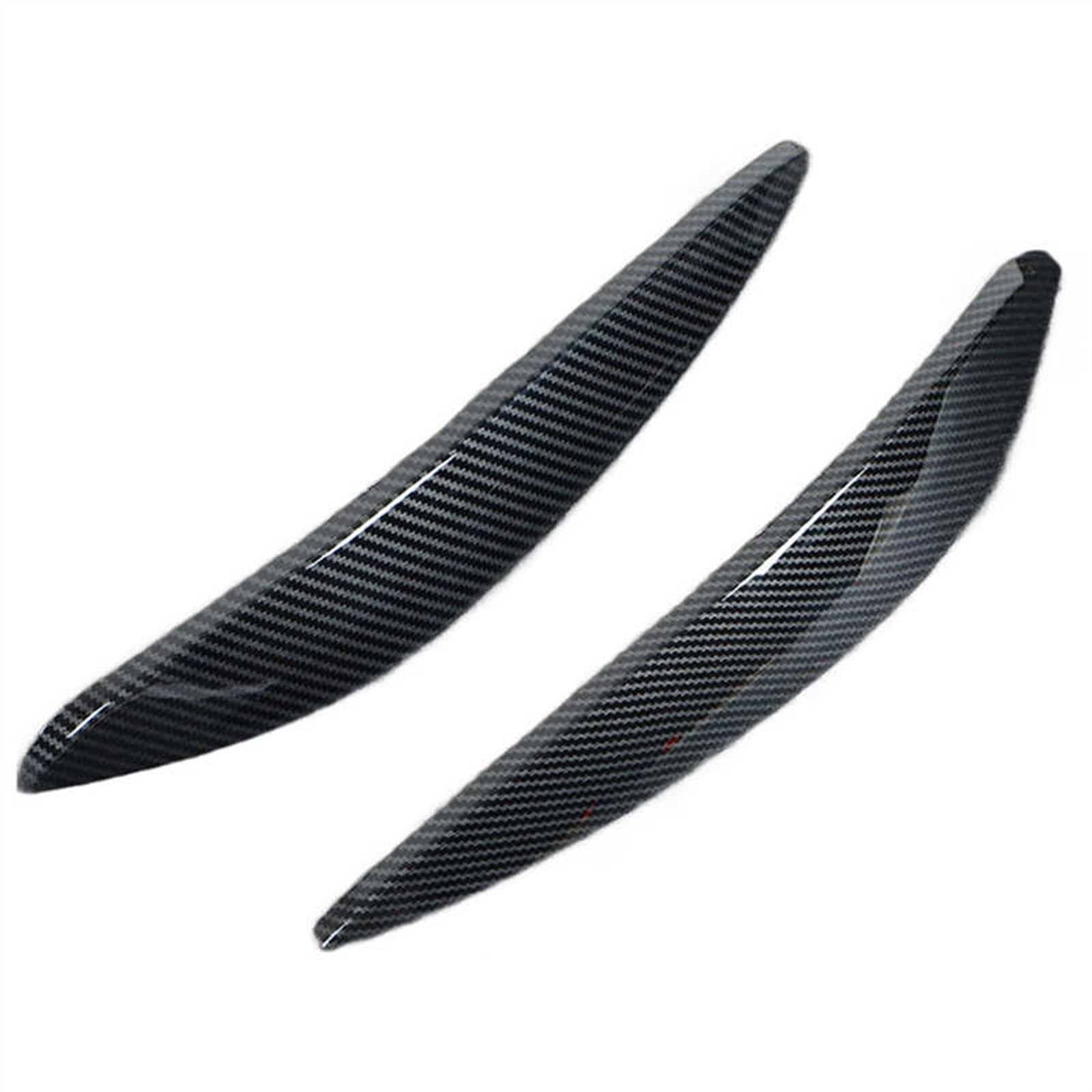 Car Headlight Eyebrow Trim Eyelid Sticker for Benz for Smart 453 for Fortwo for Forfour 2015-2020 Styling(Carbon Fiber Color)