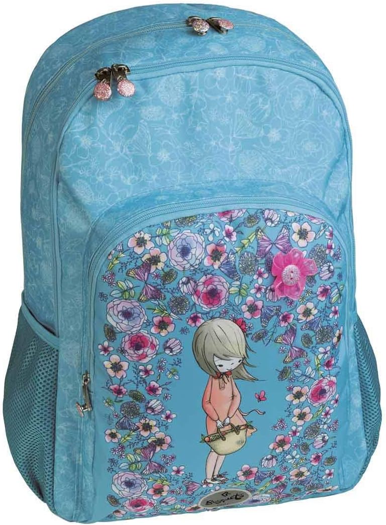 Busquets double school backpack PETALS