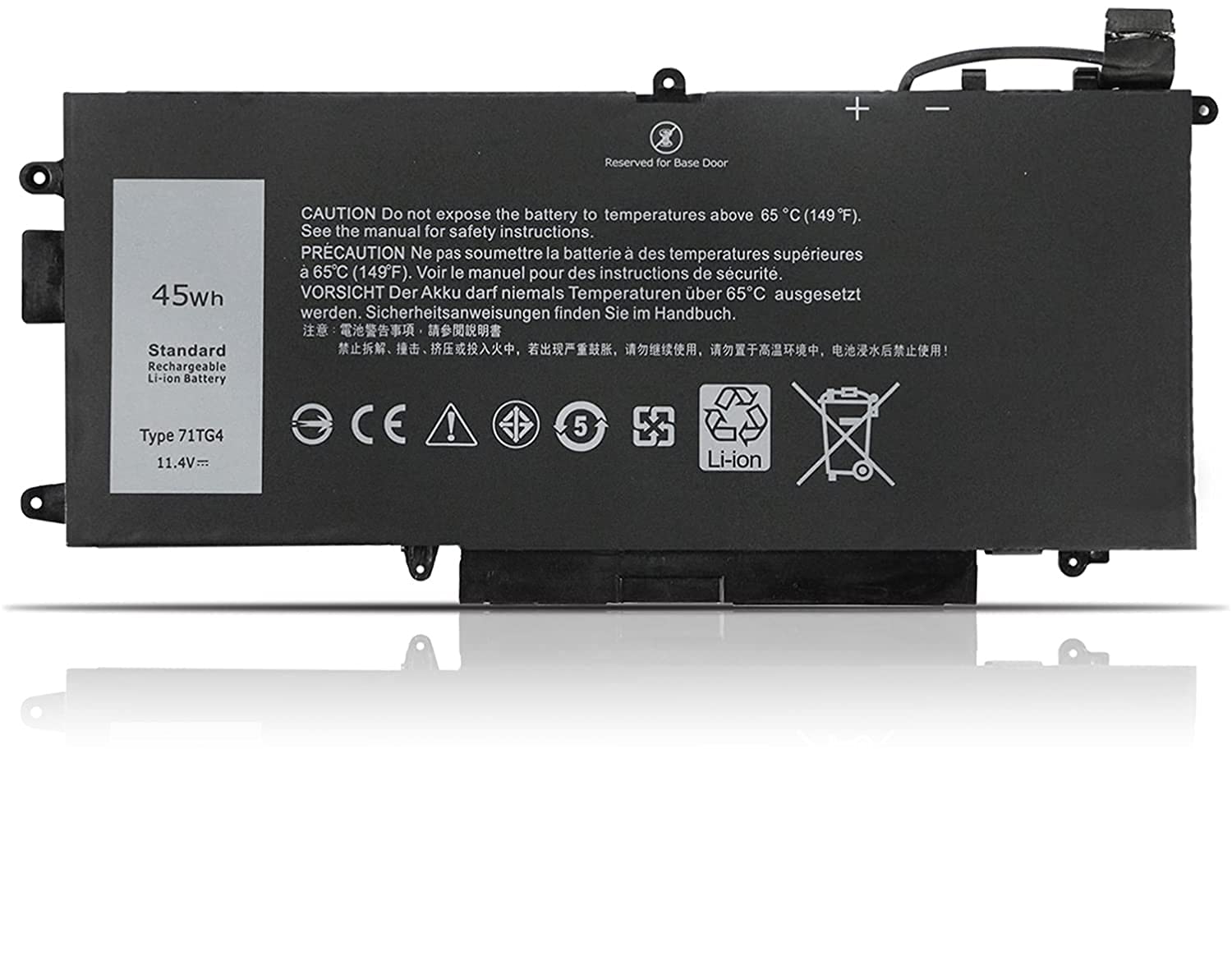 K KYUER 45Wh 71TG4 Laptop Bateria do Dell Latitude 12 5000 5289 13 7000 7389 7390 13" 13.3" P29S001 P29S002 2-in-1 Business Series 071TG4 K5XWW X49C1 0X49C1 725KY N18GG CFX97 3745mAh Notebook Battery