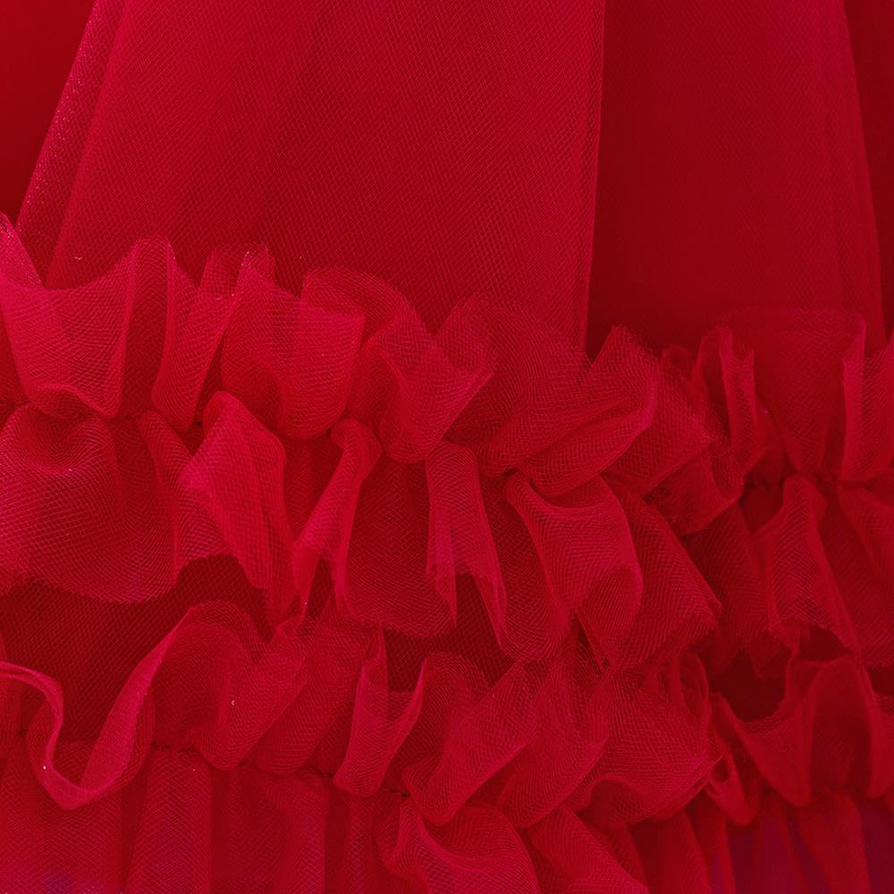 Dressy Daisy Baby Girls' Flower Girl Dress Tulle Ball Gown with Headband for Wedding, Party, Pageant or Special Occasions