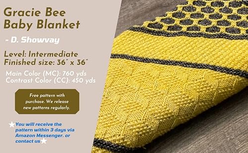 Cotton To The Core Knit & Crochet Heather Yarn, Soft For Babies, (Free Patterns), 6 Skeins, 852 Yards/300 Grams, Light Worsted Gauge #3 (Jean Blue) #TOP2