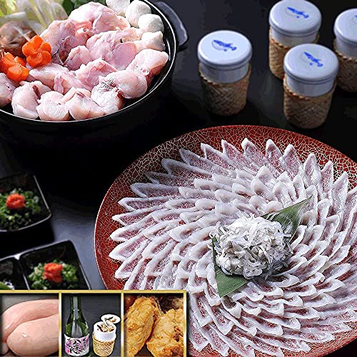 【山口直送】「特典付ふぐ刺身ふぐ鍋セット5-6人前／超冷」　特典：山口の地酒約600mlのサムネイル