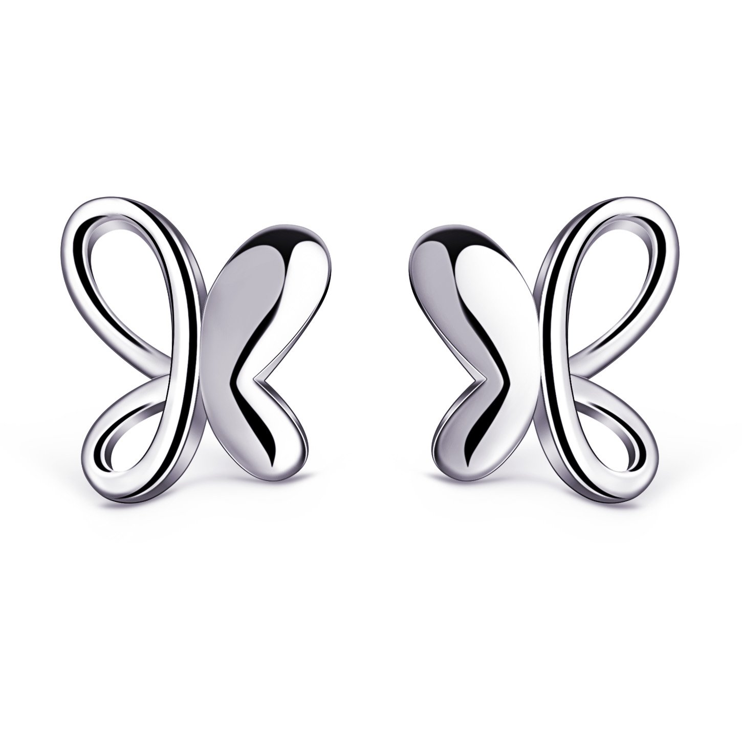 B.Catcher Pendientes Mujer 925 Plata de Ley ''Sueños de mariposas'' con Para Regalo Originales