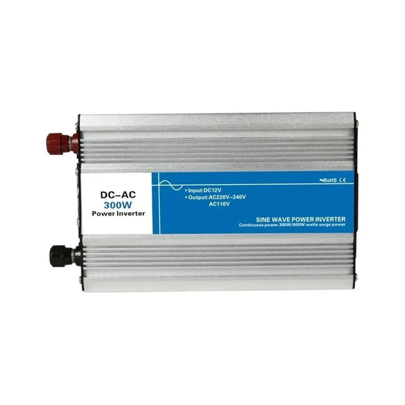 Inversor Potencia Potencia 300W CC 12V 24V 48V CA 110V 220V Sinusoidal para Pura Inversor Conexión Fuera Red Pantalla LED Solar Personalizada Voltios Convertidor(12V to 110V 60HZ)