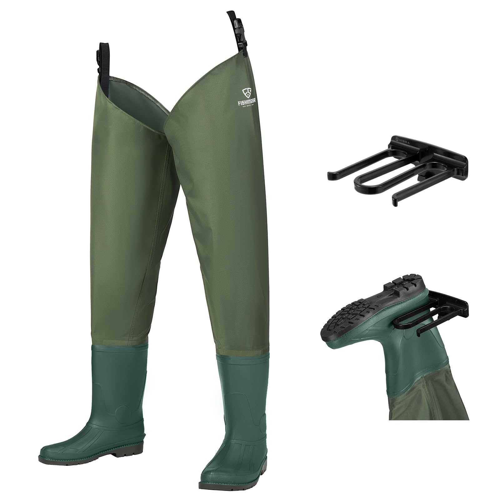 FISHINGSIR Hip Waders with Boots