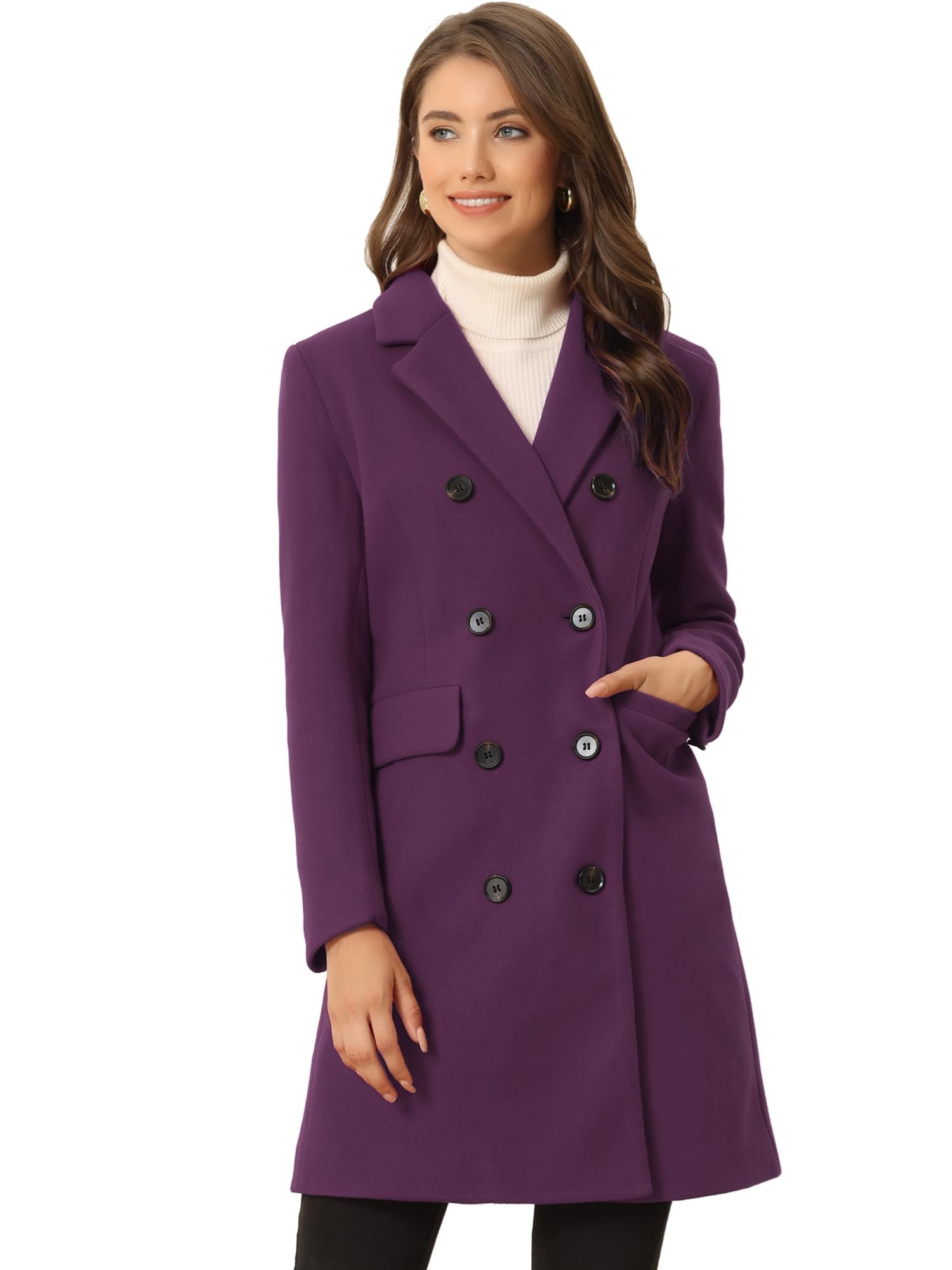 Allegra K Damen Basic Coat Basic Coat