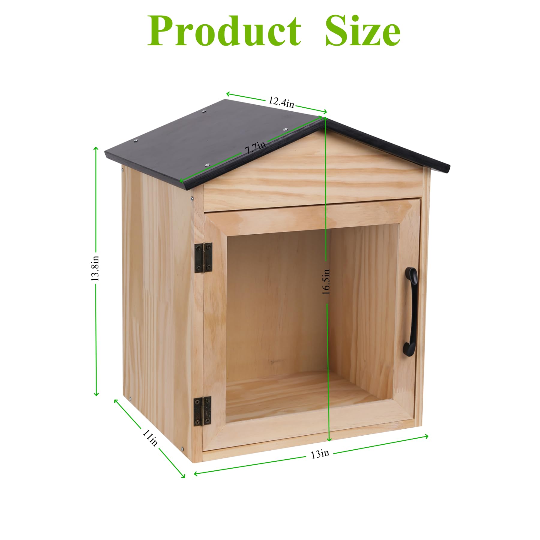 Little Library Box Boîte de rangement d'extérieur en bois pour le bricolage, pour les quartiers communautaires et les écoles, pour partager des livres, des dépliants, des journaux, de la