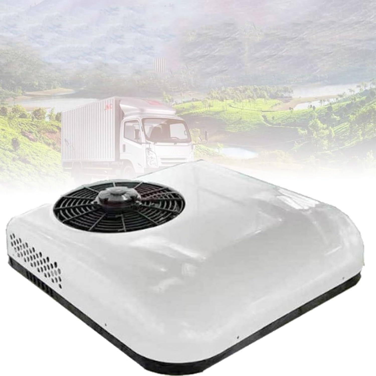 Klimatyzator samochodowy 12v/24v, klimatyzator samochodowy 12v/24v Dc, klimatyzator samochodowy, elektryczny klimatyzator dachowy 12v/24c,12VDC-White