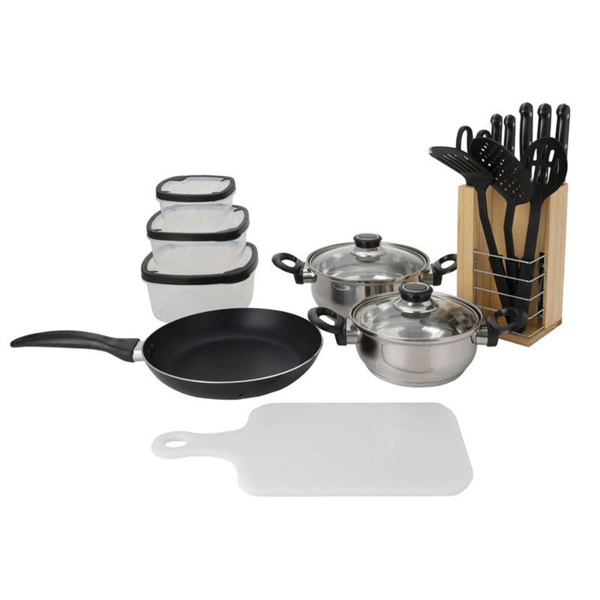 Batterie de cuisine 18 pièces complète pour équiper un premier appartement