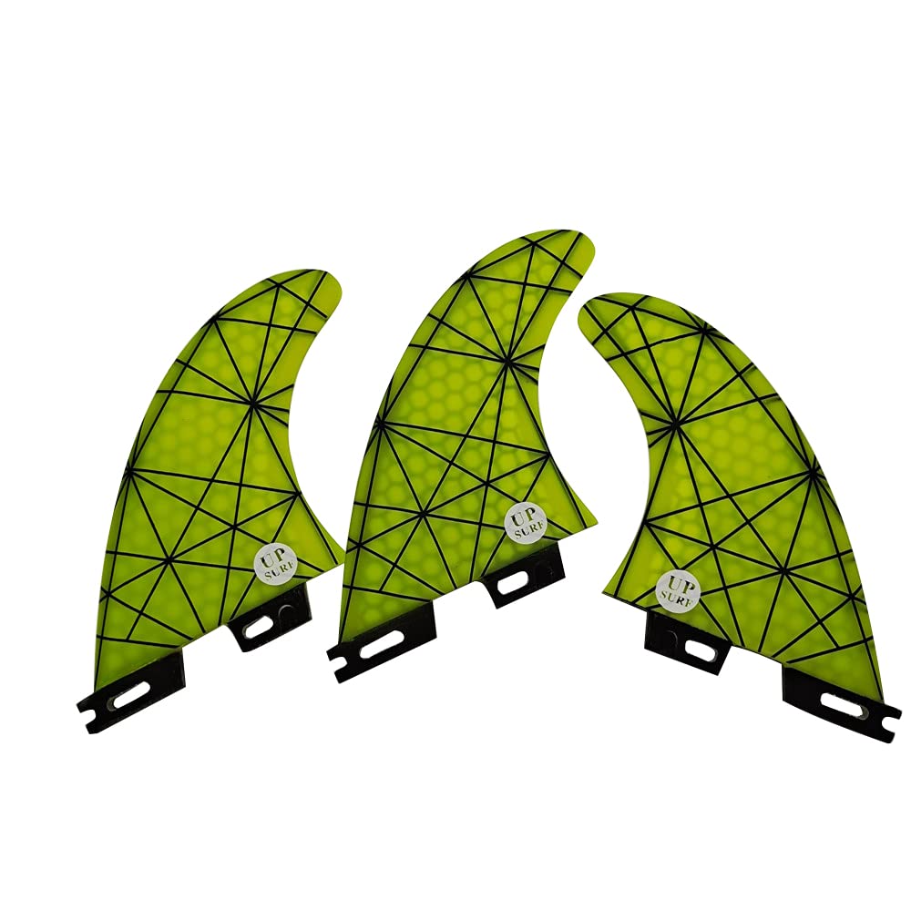 UPSURF Tabla de Surf FCS2 Aletas G5 Tres Aletas Panal+Fibra de Vdrio