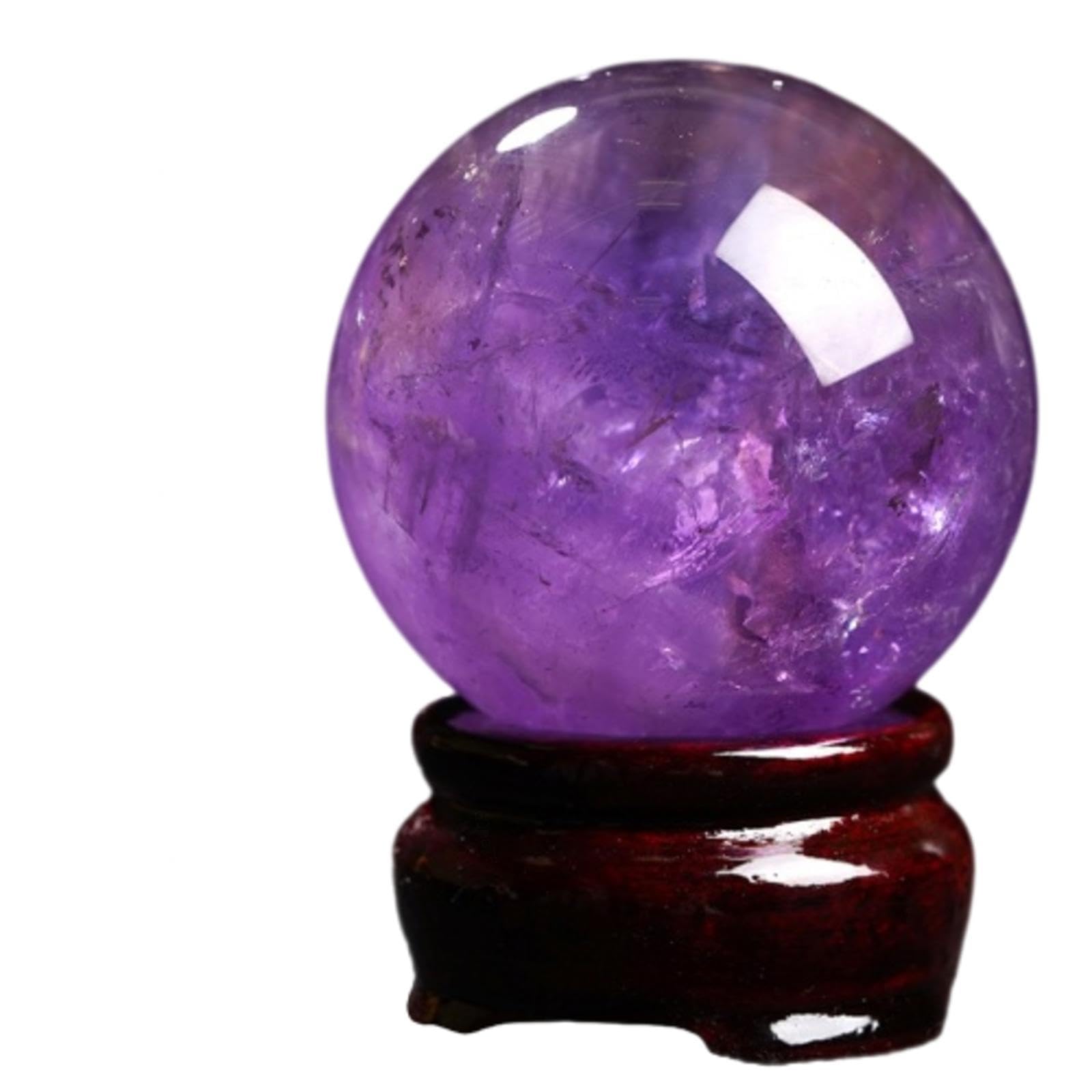 ICXLPMC Amethyst Crystal Ball Sphere Balls for Witchcraft and Decorative - Crystals Stones Beginners Gift,50mm