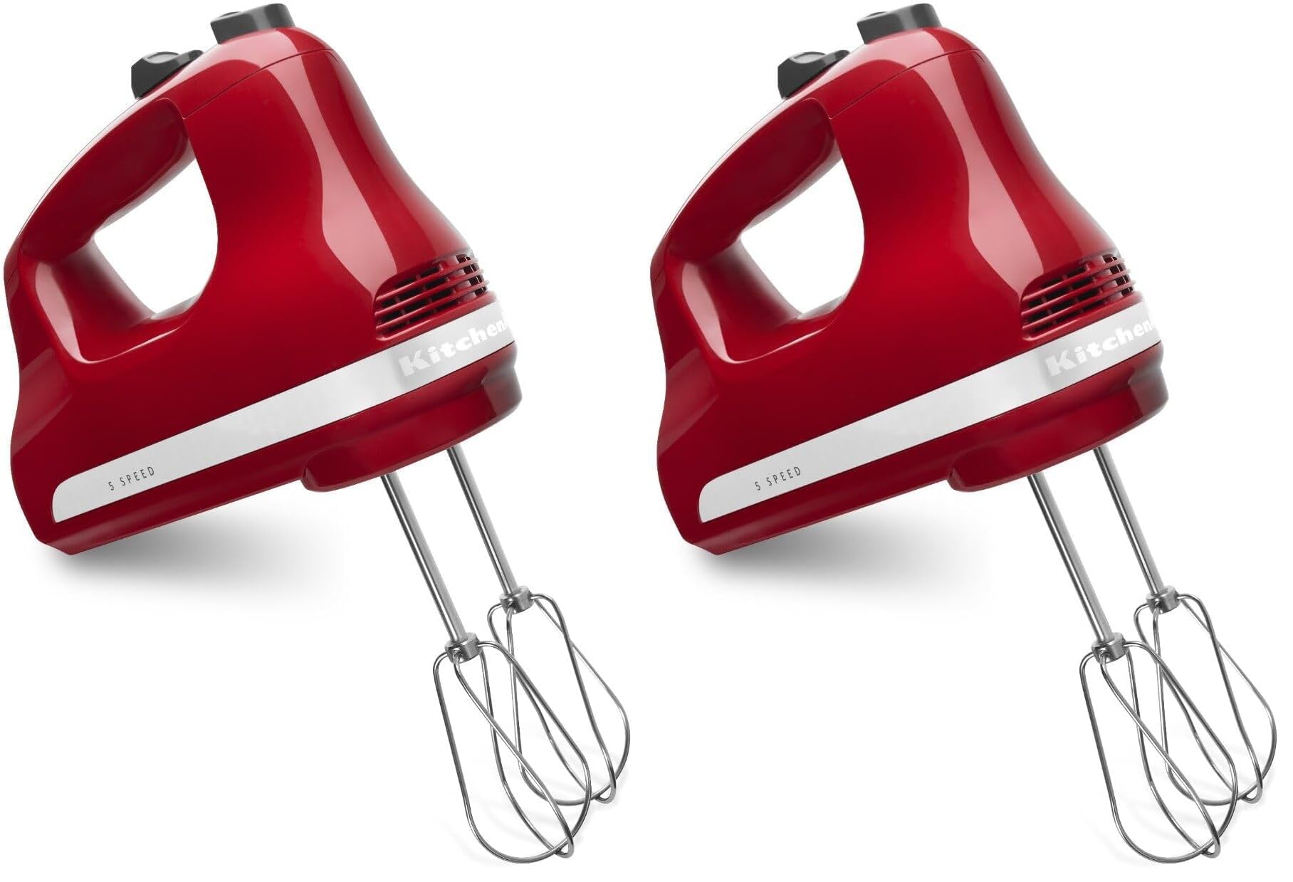 KitchenAid 5 Ultra Power Speed Hand Mixer - KHM512,Empire Red,(Pack of 2)