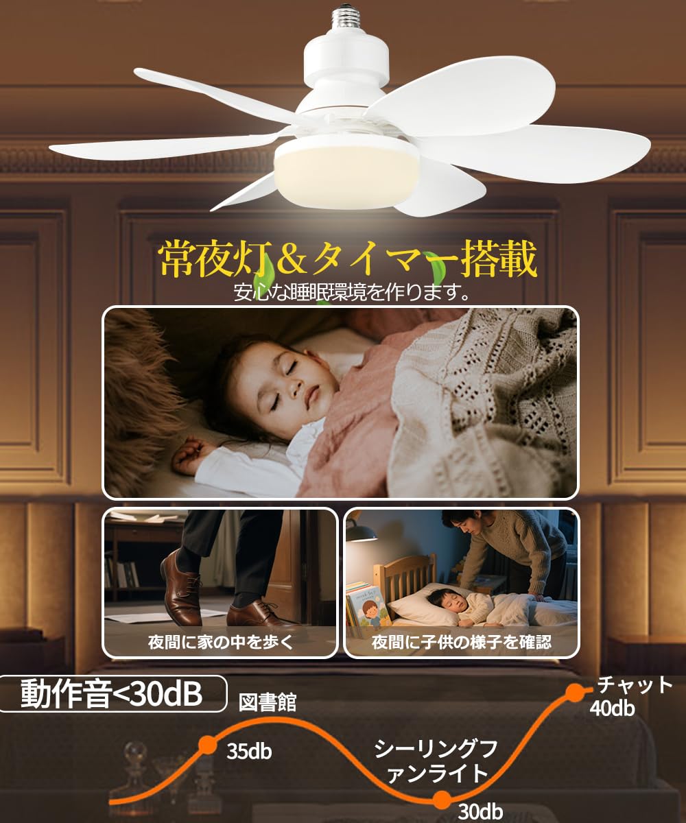 Amazon.co.jp : 【2026発売モデル】シーリングファンライト LED ファン